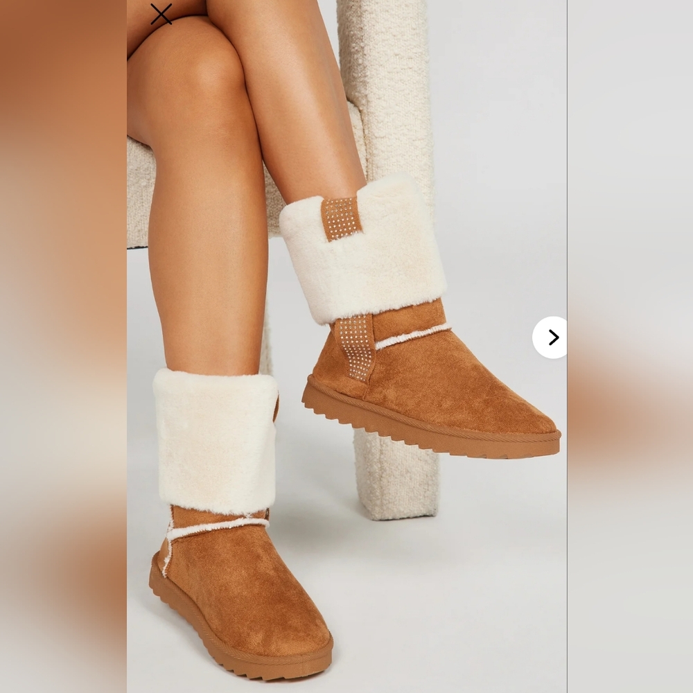 Cozy Tan and Cream Women's Boots